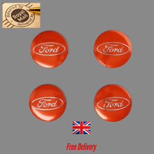 4 x 54mm Red ford Alloy Wheel Centre Caps for most models Focus Fiesta KA