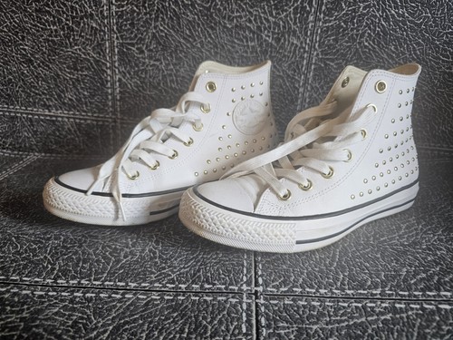 Womans white leather and gold - leather,