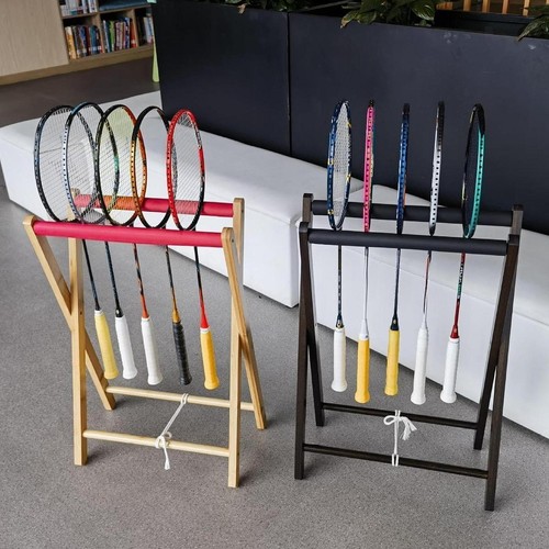 Badminton racquet storage rack - racquet,