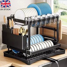 Tier dish drainer rack with - dish,