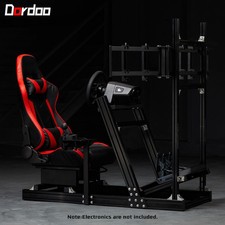 Dardoo Aluminum Racing Sim Cockpit With TV Stands & Seat Fit Logitech G29 G920