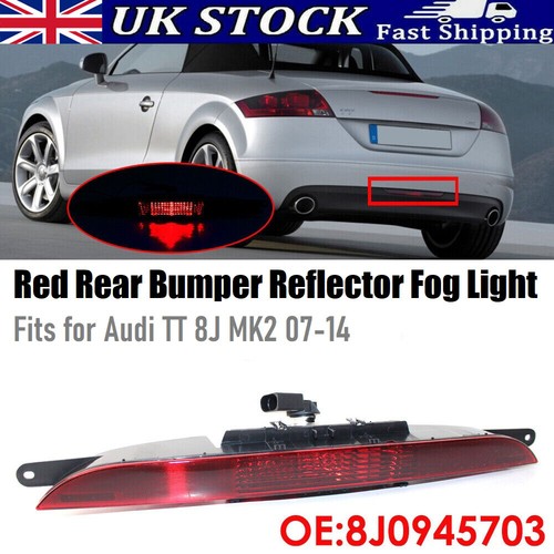 Red rear bumper reflector - bumper,