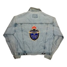 Vintage 1990s Gap Denim Jaguar Owners Club Jacket