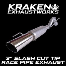 VAUXHALL CORSA D 2006-2015 1.0 SLASH CUT SPORTS EXHAUST RACE STRAIGHT PIPE