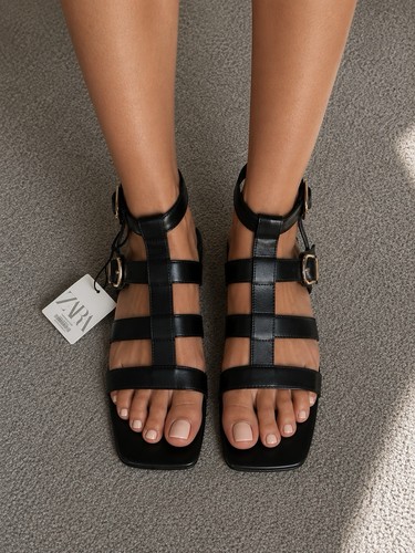 Zara brand new - leather, sandals
