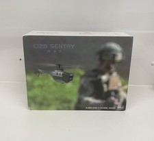 C128 Sentry RC Drone - 6 Axis Gyro Spy Helicopter 3 x Batteries Unused 