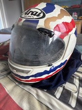 Vintage Motorcycle Arai Helmet Size L with Visor and Bag Rare