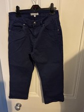 Ladies Dark Blue Peacocks 3/4