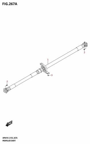 Suzuki genuine propeller shaft - suzuki,