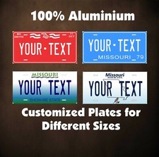 Missouri State Tag Custom Auto OR Motorcycle Novelty Personalized License Plates