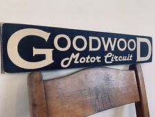 Goodwood Sign Race Circuit Motor Vintage Style Wooden Plaque Garage Signs Cars