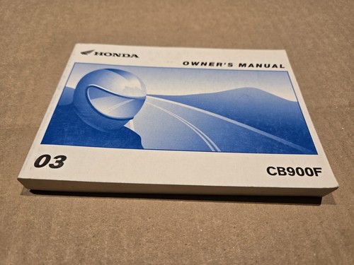 Honda cb900f owner manual - honda, owner's