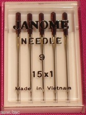 JANOME SIZE 9/65 NEEDLES FOR