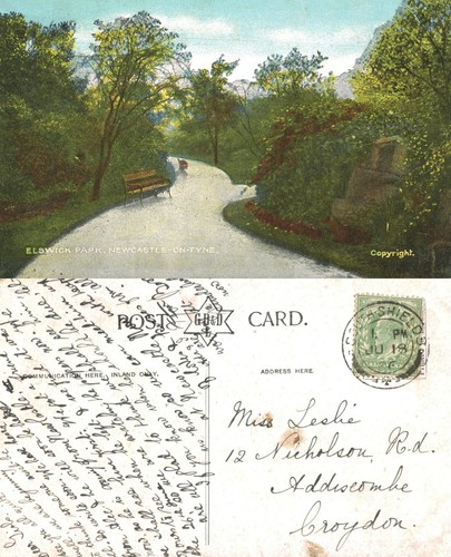 Vintage postcard elswick - vintage,