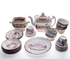 Antique Staffordshire Pink