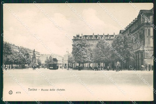 Turin city piazza statuto - statuto, tram