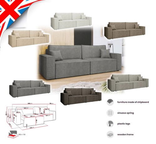 Sofa bed karl - bed, corner