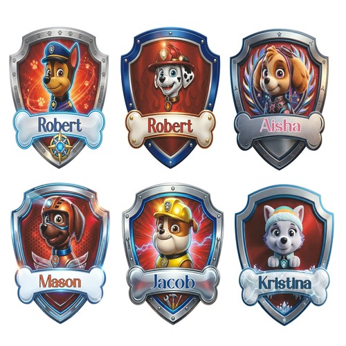 Paw patrol personalised - paw,