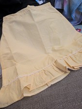 2 x Yellow Gingham Girls