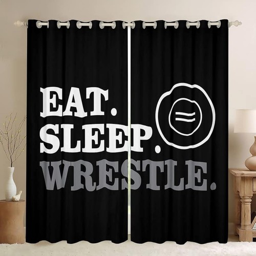 Wrestle darkening curtain boys - wrestle,