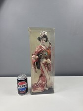 Vintage 1960's Nishi Doll - Geisha - Holding Drum - In Original Case - 41 cm Tal