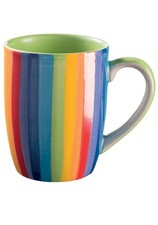 Rainbow Striped Mug 11cm
