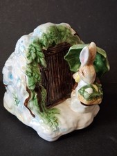 Vtg SCHMID Beatrix Potter PETER RABBIT "Greensleeves" Tune Music Box