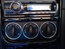 MG TF MGTF LE500 Aluminium Heater Control Surround Ring Set (3x pieces)