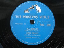 ELVIS PRESLEY 78 RPM ALL SHOOK
