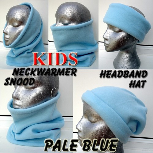 Kids blue fleece snood - kids, scarf