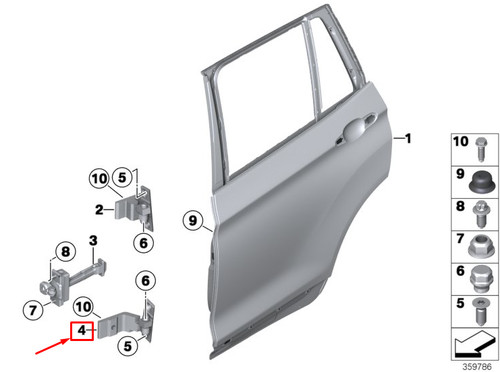 Bmw f26 rear left lower - bmw,