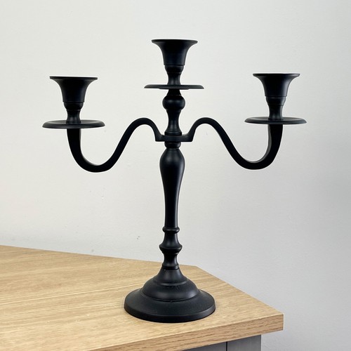 Candelabra candle holder black - candle,