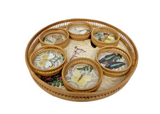 Vintage 1970s Bamboo & Wicker