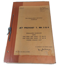 RAF AP4560 C & D Vol.4 Pt.3, Jet Provost T3/4 2nd (Equalized) Servicing Schedule