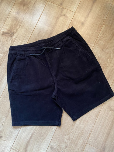 Corduroy shorts black size - corduroy,