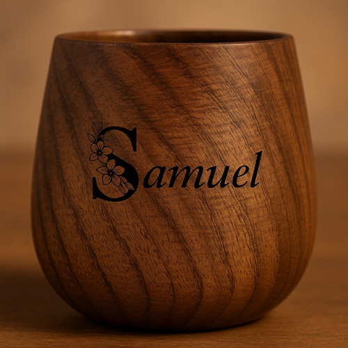 Personalised wooden tea coffee - personalised,