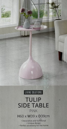 Pink tulip side - 60, h