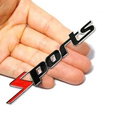 3D Sports Logo Chrome Auto Car