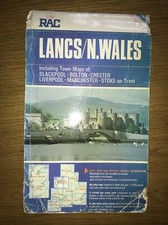 Vintage RAC Map Lancs North