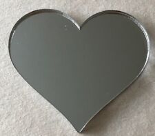 Heart Shaped Mirror Silver