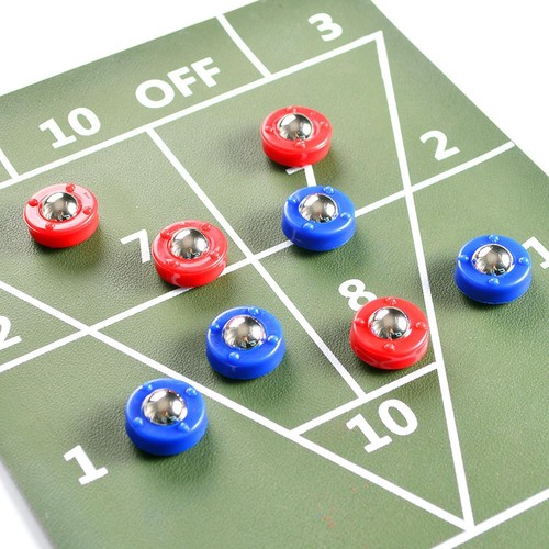 Pieces shuffleboard pucks - 8,