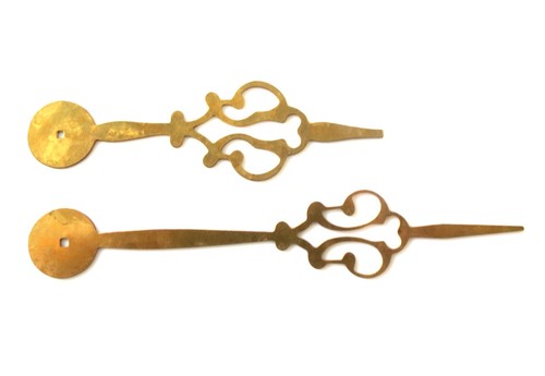 Brass clock hands - brass,