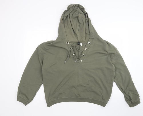 Womens green cotton blend - h&m,