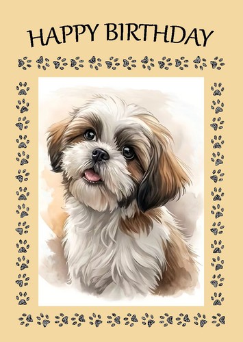 Shih tzu dog birthday - shih,