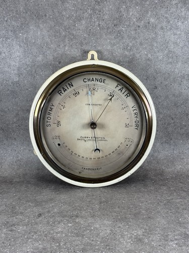 Victorian aneroid barometer - barometer, by