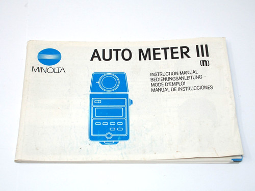 Minolta auto meter iii - minolta,