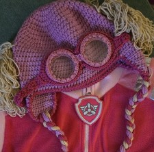 Paw Patrol Skye-Inspired Costume | Handmade Aviator Hat & Pup Vest | Women’s XL