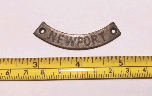 Railwayana newport brass - railwayana, 'newport'