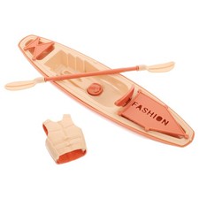  1 Set Plastic Canoe Figurines