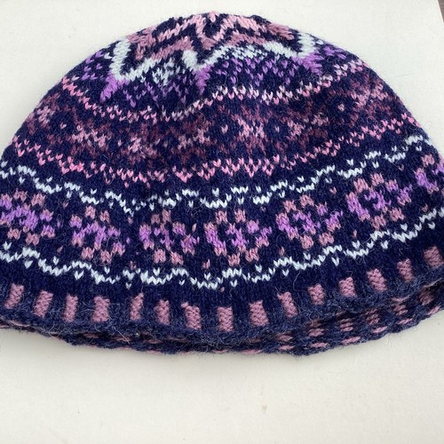 Fairisle beanie hat hand - hat,